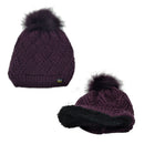Polar Extreme Woman's Insulated Fleece Lined Thermal Winter Hat with Pom Pom