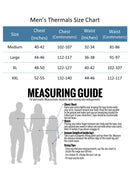 Polar Extreme Plus Size Men's Brushed Base Layer 2 Piece Thermal Set