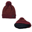 Polar Extreme Woman's Insulated Sherpa Lined Thermal Winter Hat with Pom Pom