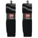 6 or 12 Pairs of Ecko Men's Black Acrylic Quick Dry Crew Winter Socks