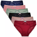 6-Pack Women's Lace Bikini Panties Sexy Panty Underwear
