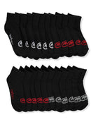 11-Pack New Ecko Unltd. Boy's Half Cushion Quarter Socks Shoe Size 9-11 Ages 7-14 years