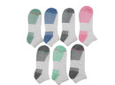 7-21 Pairs of Everlast Women's Assorted Fashioned Low Cut Ankle No show Socks 9-11
