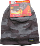 Polar Extreme Insulated Faux Fur Lined Knit Camouflage Beanie Hat Skully