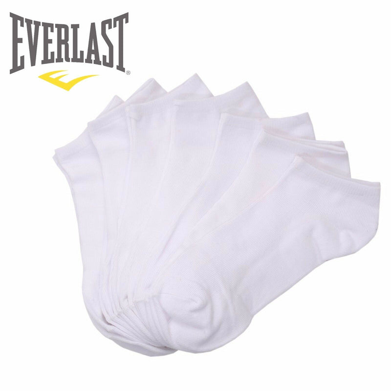 Everlast Men's Assorted 7 Pair Low Cut Black Gray White Ankle No show Socks