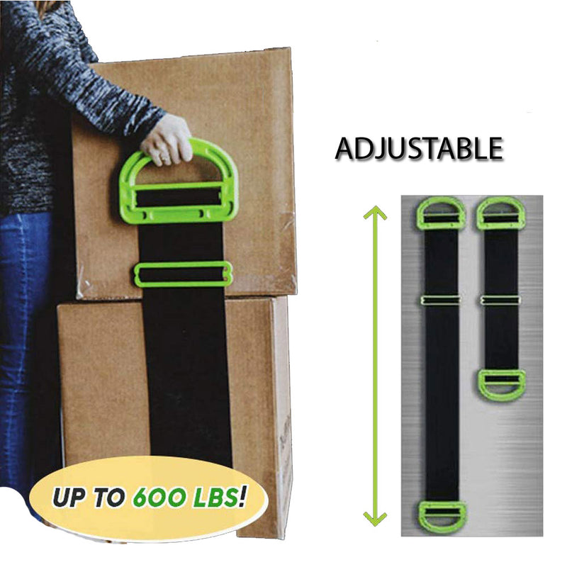Clever Carry Adjustable Nylon Moving Lifting Carrying Box Strap Up To 500 Lbs