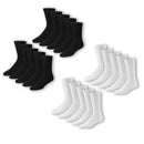 Jobsite 10-Pair Comfort Top Full Cushion Reinforced Foot Men's Crew Socks