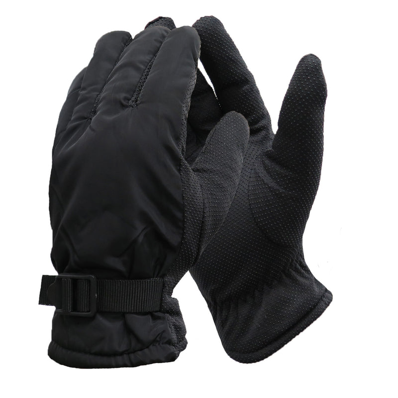 Men's Winter Lifestyle Sports Waterproof Palm Grip Thinsulate Lined Ski Snow Gloves