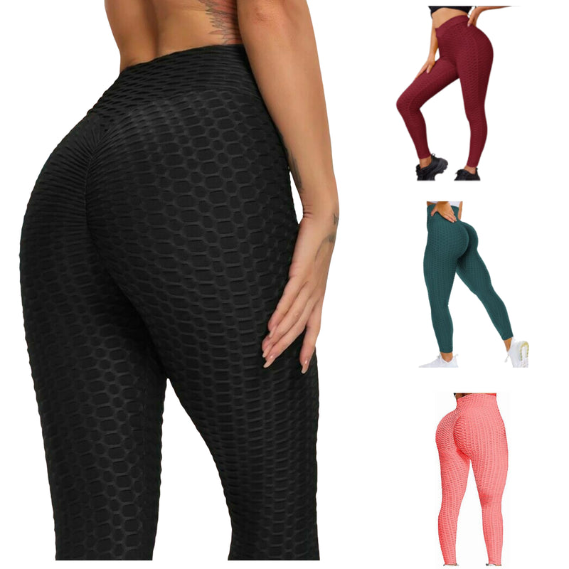 Ladies PLUS size Legging W/Ruched back rear seam/ New Honeycomb textured