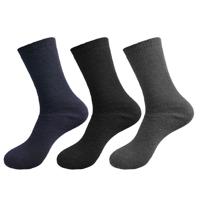 Men's 6 Pack Thick Thermal Crew Cold Weather Boot Socks for Winter Outdoor Activities