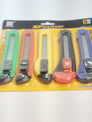 5 pcs Safety Box Cutter Utility Knife Tool Retractable Snap off Razor Blade Assorted