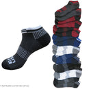 ECKO UNLTD Mens 6-Pack Performance Comfort No Show Arch Compression Cushion Athletic Socks