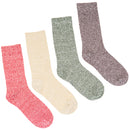 Clear Creek 4-Pack Women's Colorful Boot Socks Women's Shoe Size 5-9