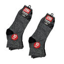 10-20 Pairs of Ecko Men's Basic Quick Dry Quarter High Athletic Socks 10-13