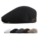 Men's Gatsby Ivy Newsboy Hat Baker Breathable Mesh Flat Beret Driver Cap