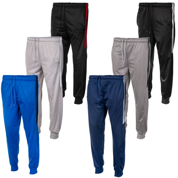 Men's Fleece Lined Jogger 2 Zipper Pockets Draw String Quilted Active Sweat  Pants Active 
