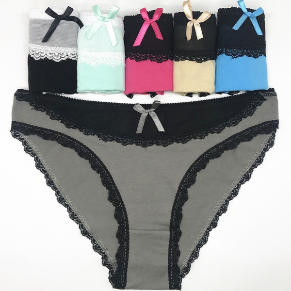 6-Pack Women's Lace Boyshorts Bikini Panties Sexy Boy Shorts Panty Underwear