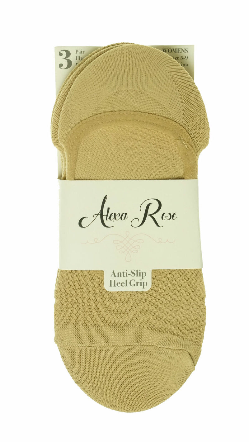 Alexa Rose Anti-Slip Heel Grip Fashion Comfort Pedi socks