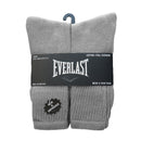 6 Pair Everlast Men's Over The Calf Tube Socks | Socks Size 10-13, Shoe Size 6-12 | Grey, Black, & White