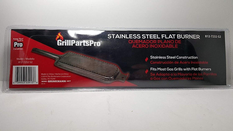 Brinkmann Grill Parts Pro Universal Replacement Stainless Steel BBQ Grill Flat Burner