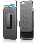 Encust iPhone 7/7+, 6/6S Cover Case With Kickstand Holster Phone Belt Clip Combo