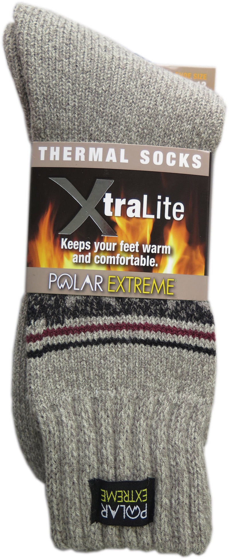 Polar Extreme Xtralite Insulated Thermal Socks Shoe Men 6-12 Sock Men 10-13