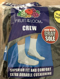 Fruit of the Loom Men's Big And Tall 6 Pack Crew Socks Shoe Size: 12-16