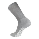 3-12 Pairs Non-Skid Diabetic Cotton Crew Circulatory Socks with Non Binding Top