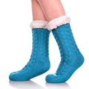 Women's Winter Super Soft Warm Cozy Fuzzy Fleece-lined Anti slip Grippers Slipper Socks