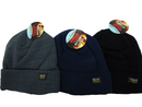 Polar Extreme Boy's Fleeced Lined Hat 2 Pack Assorted 1 Solid 1 Stripe