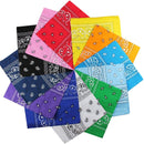 1 Dozen (12 Pack )Men's & Women's Lifestyle Multi Color Classic Paisley Print Bandana Scarfs 100% Cotton