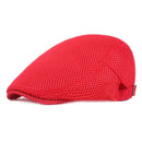 Men's Gatsby Ivy Newsboy Hat Baker Breathable Mesh Flat Beret Driver Cap