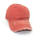 Vintage Distressed 100% Cotton Adjustable Solid Polo Denim Baseball Cap Hat Ball Dad Washed