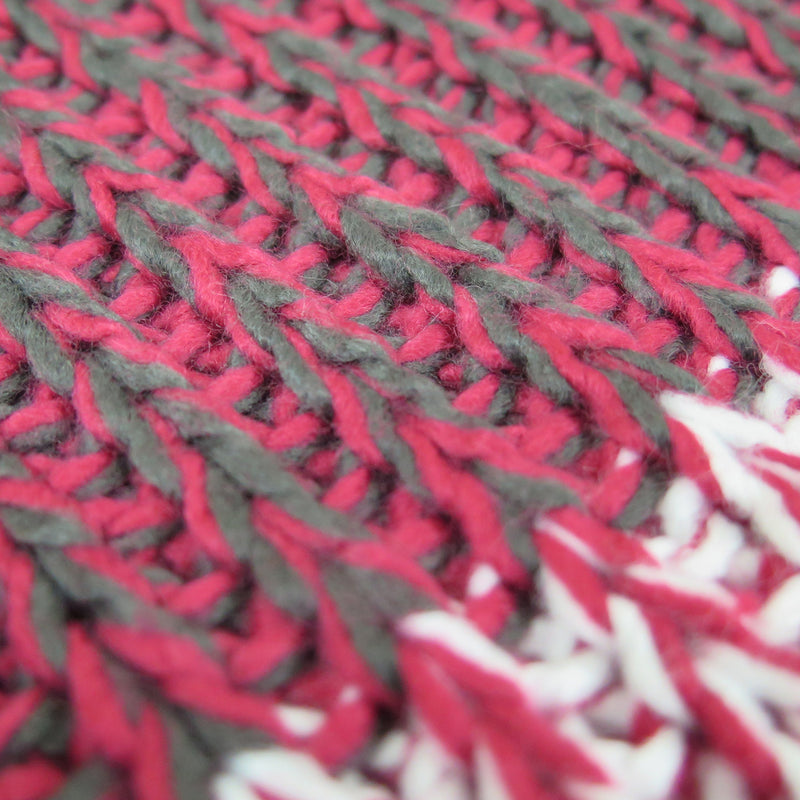 Alexa Rose Knit Beanie & Scarf Set Marbled Design Acrylic