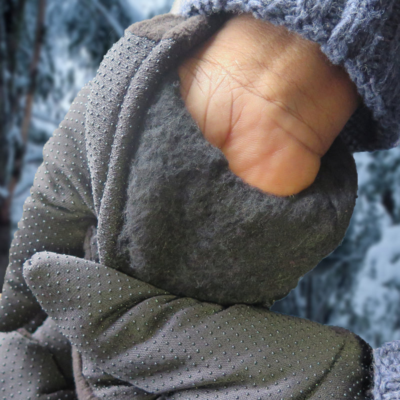 Men & Women Quick-Drying Mid weight Thermal Fleece Driving Gloves