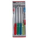 New 3-Pack Plastic Handled Screw Drivers Phillips and Flat head