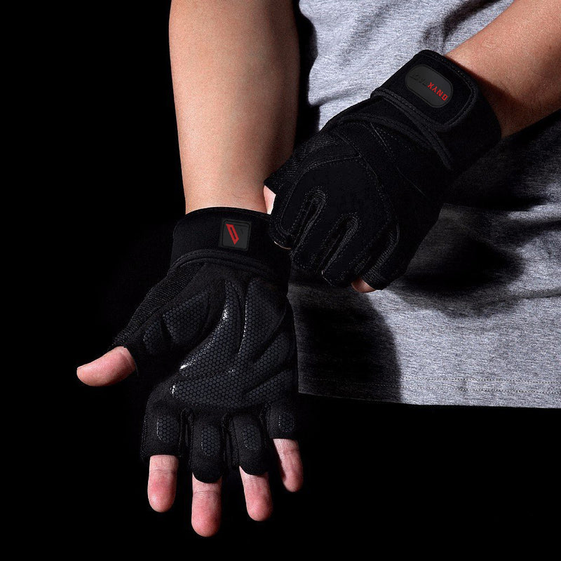 OnyxTact Weight Lifting Gym Gloves with Wrist Wrap Support for Men's  Lifestyle