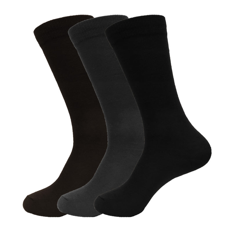 Women's Solid Basic Dress or Casual High Crew Socks, Assorted Colors