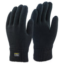 Winter Gloves For Men | Cold Weather Heated Snow Glove | Men's Knit Insulated Thermal Insulation Black Gloves