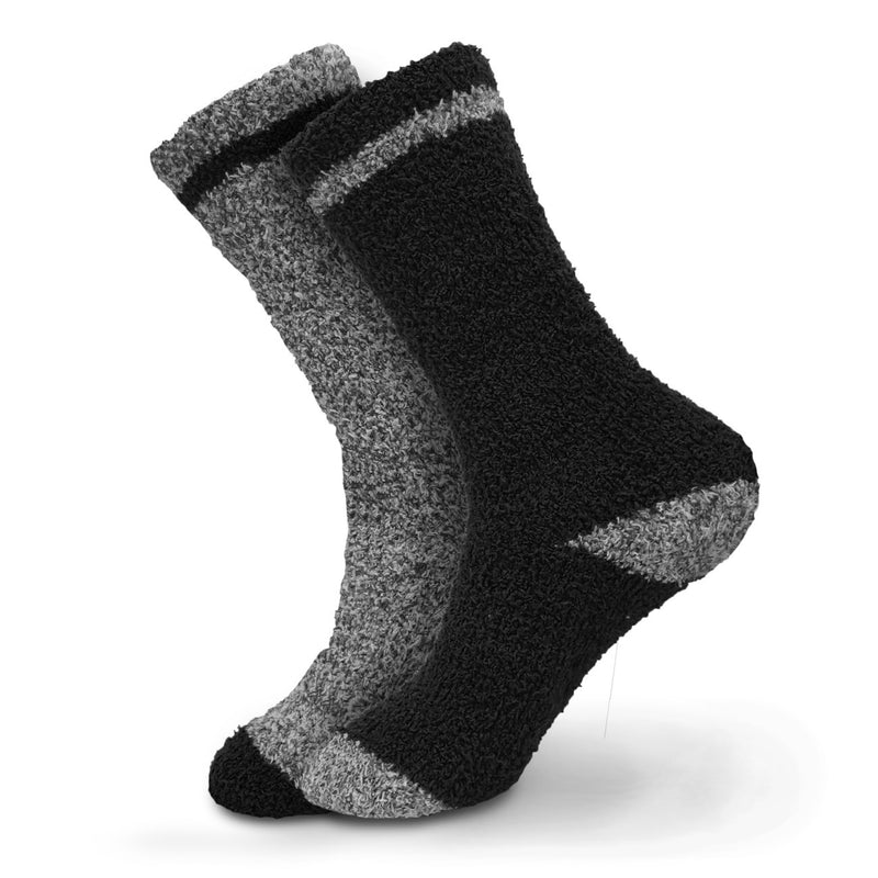 Beverly Hills Polo Club Men's Thick Fuzzy Winter Slipper Casual Socks