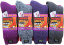 Polar Extreme Thermal Sock Extra Heavy Acrylic Winter Marled Socks 4-Pack Colors